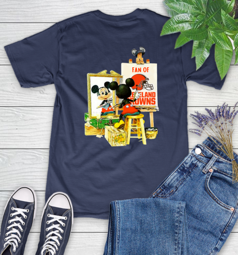NFL Football Cleveland Browns Mickey Drawing Shirt 93