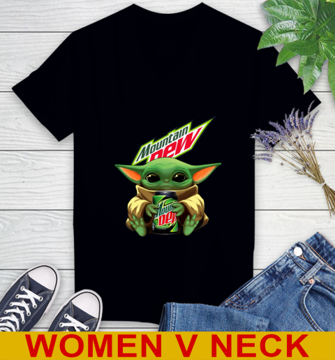 Star Wars Baby Yoda Hugs Mountain Dew Soft Drink Shirt 78
