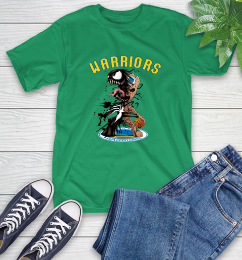 NBA Golden State Warriors Basketball Venom Groot Guardians Of The Galaxy T-Shirt 7