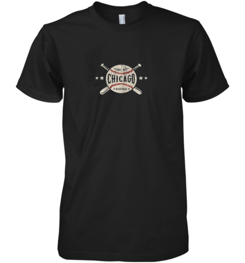 Chicago Illinois IL Shirt Vintage Baseball Graphic Premium Men's T-Shirt
