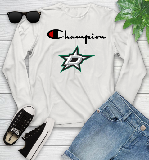 NHL Hockey Dallas Stars Champion Shirt Youth Long Sleeve 10