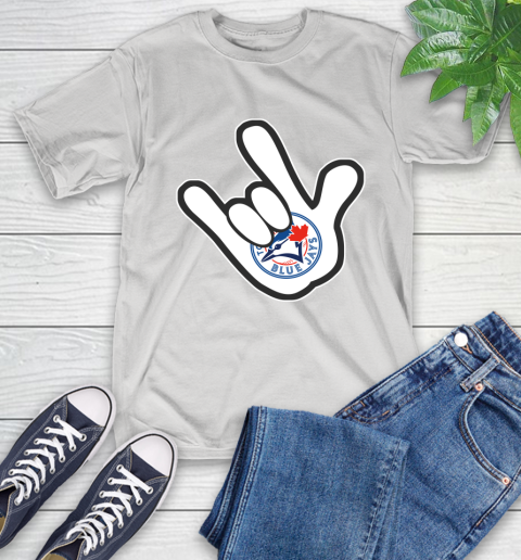 Toronto Blue Jays MLB Baseball Mickey Rock Hand Disney T-Shirt