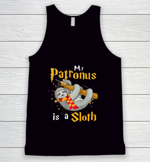My Patronus Is a Sloth Halloween and Christmas Gift Tank Top