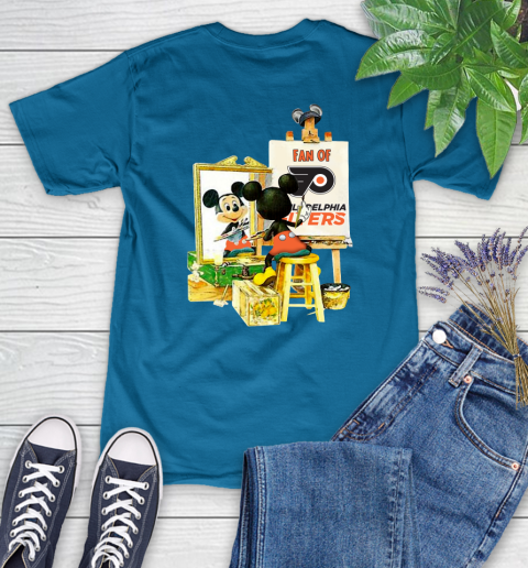 NHL Hockey Philadelphia Flyers Mickey Drawing Shirt 89
