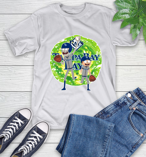 MLB Tampa Bay Rays Rick And Morty Baseball Sports T-Shirt 12