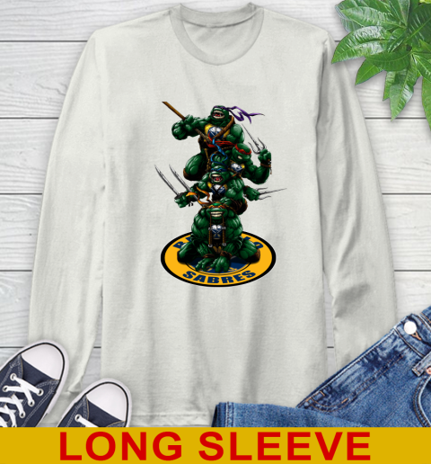 NHL Hockey Buffalo Sabres Teenage Mutant Ninja Turtles Shirt Long Sleeve T-Shirt 12