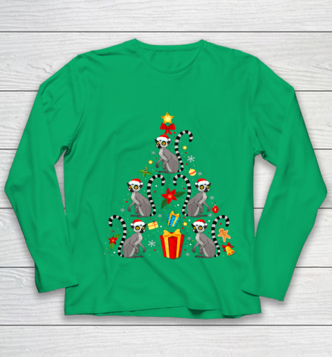Lemur Christmas Ornament Tree Funny Gift Youth Long Sleeve 4