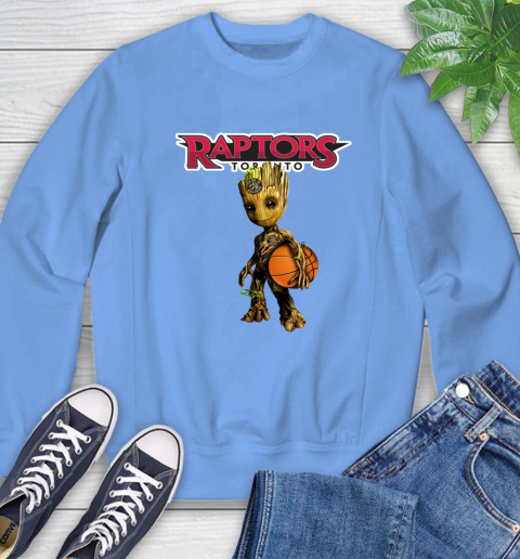 Toronto Raptors NBA Basketball Groot Marvel Guardians Of The Galaxy Sweatshirt 11