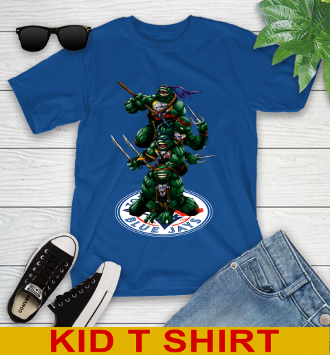 MLB Baseball Toronto Blue Jays Teenage Mutant Ninja Turtles Shirt Youth T-Shirt 9