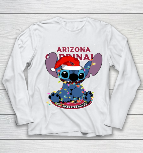 Arizona Cardinals NFL Football noel stitch Christmas Youth Long Sleeve