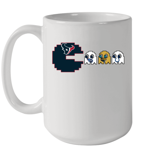 Houston Texans NFL Football Pac Man Champion Ceramic Mug 15oz