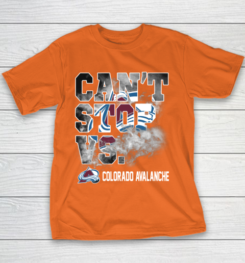 NHL Colorado Avalanche Hockey Can't Stop Vs Youth T-Shirt 4
