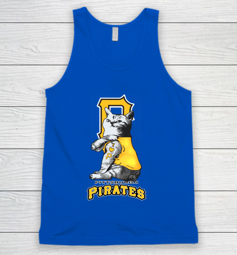 MLB Baseball My Cat Loves Pittsburgh Pirates Tank Top 4