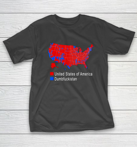 Election Map United States of America Dumbfuckistan T-Shirt