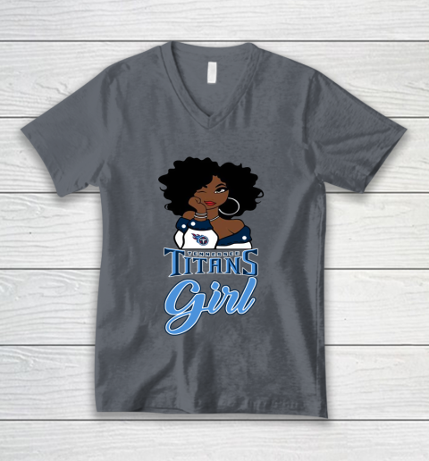 Tennessee Titans Girl NFL V-Neck T-Shirt 5