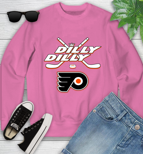 NHL Philadelphia Flyers Dilly Dilly Hockey Sports Youth Sweatshirt 7
