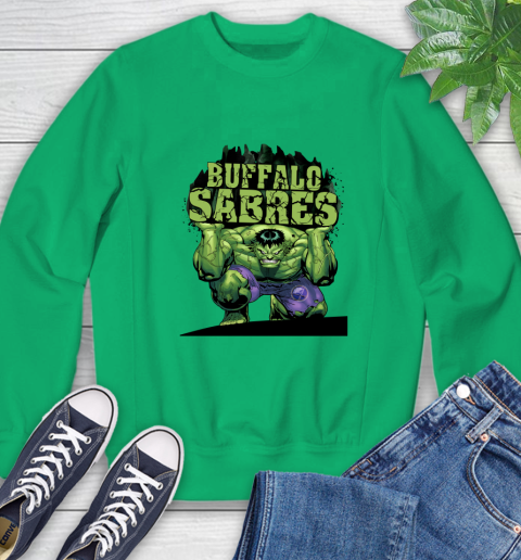Buffalo Sabres NHL Hockey Incredible Hulk Marvel Avengers Sports Sweatshirt 6