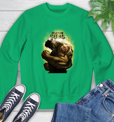 Chicago Cubs MLB Baseball Hulk Marvel Avengers Sports Sweatshirt 7