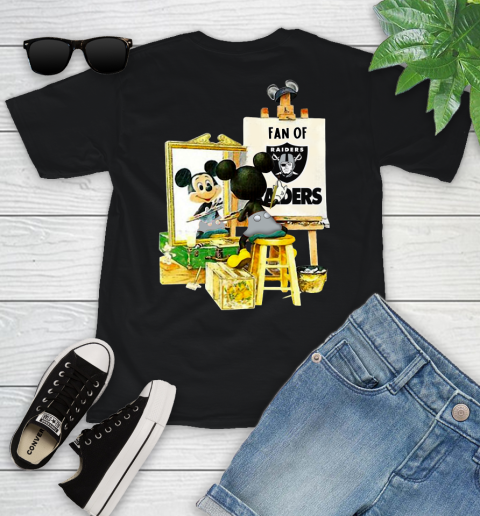 NFL Football Oakland Raiders Mickey Drawing Shirt 94