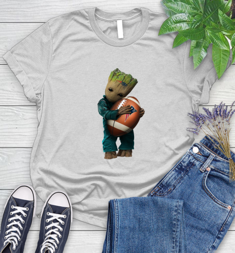 NFL Groot Guardians Of The Galaxy Football Sports New England Patriots Women's T-Shirt