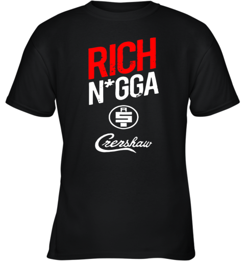 Rich N GGA Rip Nipsey Hussle Crenshaw Youth T-Shirt