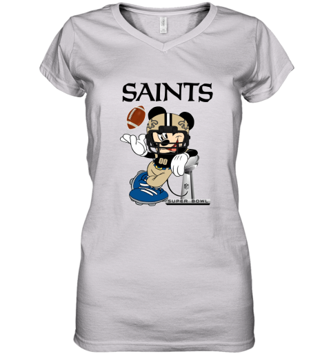 NFL New Orleans Saints Mickey Mouse Disney Football T Shirt Youth