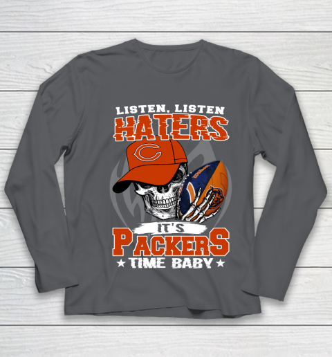 Listen Haters It is BEARS Time Baby NFL Youth Long Sleeve 6