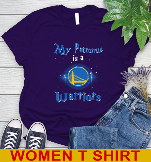 NBA Basketball Harry Potter My Patronus Is A Golden State Warriors Women's T-Shirt 4