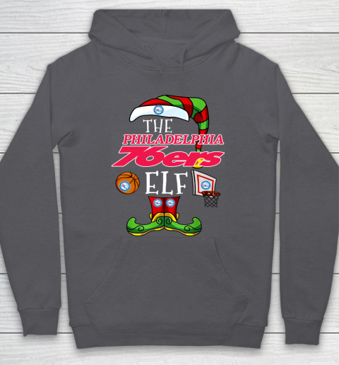 Philadelphia 76ers Christmas ELF Funny NBA Hoodie 4