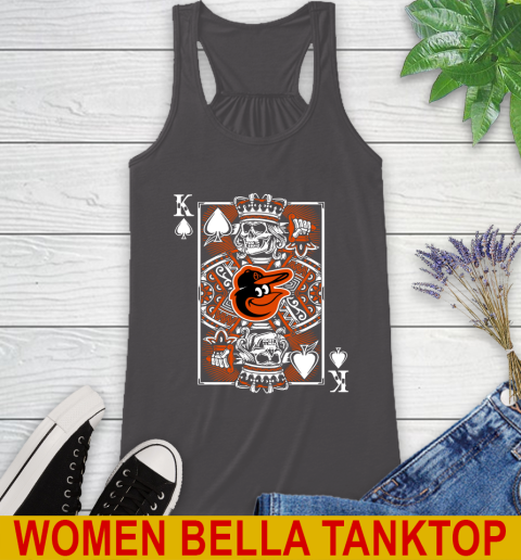 Baltimore Orioles MLB Baseball The King Of Spades Death Cards Shirt Racerback Tank 10