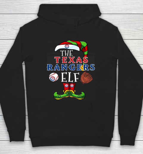 Texas Rangers Christmas ELF Funny MLB Hoodie