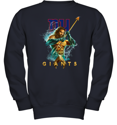 NFL New York Giants Aquaman DC Football Sports V0QrpITjrxl youth sweatshirt 47 95 151514 front navy