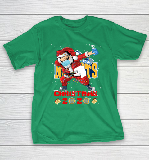 Denver Nuggets Funny Santa Claus Dabbing Christmas 2020 NBA T-Shirt 5