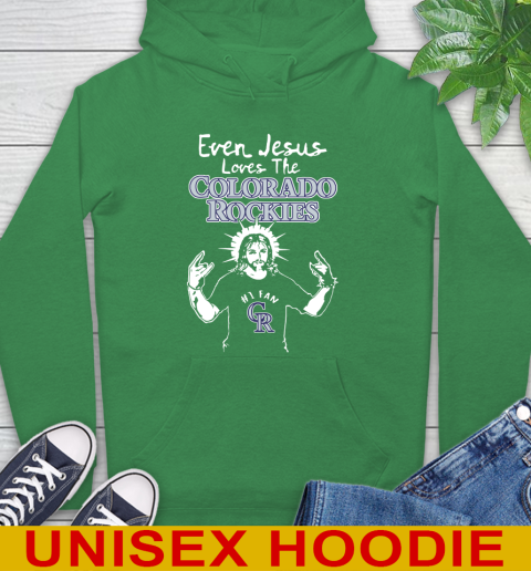 Colorado Rockies MLB Baseball Even Jesus Loves The Rockies Shirt Hoodie 8