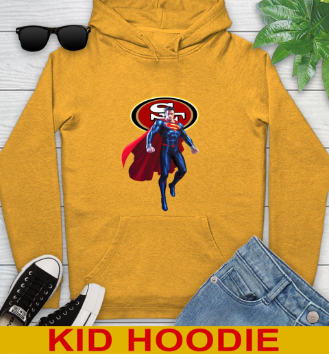 NFL Superman DC Sports Football San Francisco 49ers Youth Hoodie 3