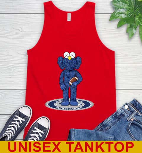 NFL Football Seattle Seahawks Kaws Bff Blue Figure Shirt Tank Top 6
