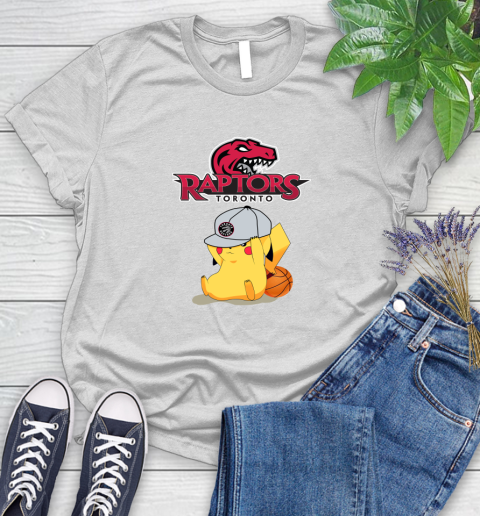 NBA Pikachu Basketball Sports Toronto Raptors Women's T-Shirt