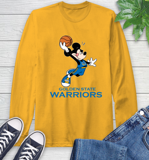 NBA Basketball Golden State Warriors Cheerful Mickey Mouse Shirt