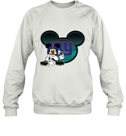 NFL New York Giants Mickey Mouse Disney Football T Shirt N8Wo7zLUrF8 sweatshirt 35 95 151514 front white