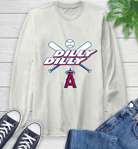 MLB Los Angeles Angels Dilly Dilly Baseball Sports Long Sleeve T-Shirt 12