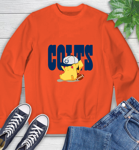 NFL Pikachu Football Sports Indianapolis Colts Sweatshirt 4