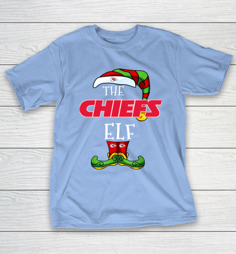 Kansas City Chiefs Christmas ELF Funny NFL T-Shirt 10