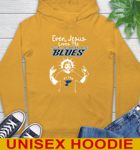 St.Louis Blues NHL Hockey Even Jesus Loves The Blues Shirt Hoodie 2