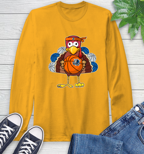 Dallas Mavericks Turkey thanksgiving day Long Sleeve T-Shirt 3