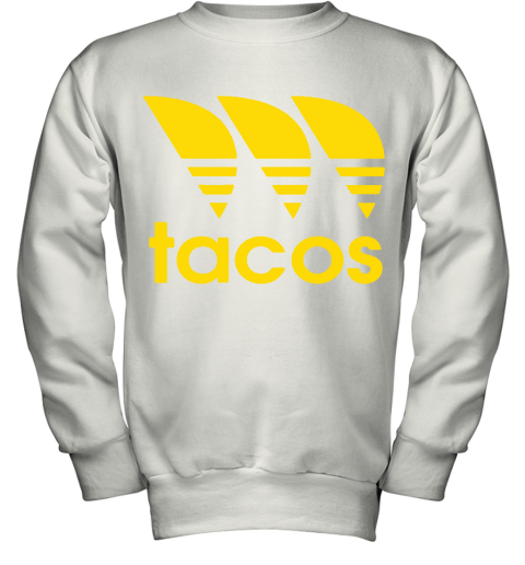 Three Stripe Tacos Funny Taco Adidas Logo Mashup Youth Sweatshirt