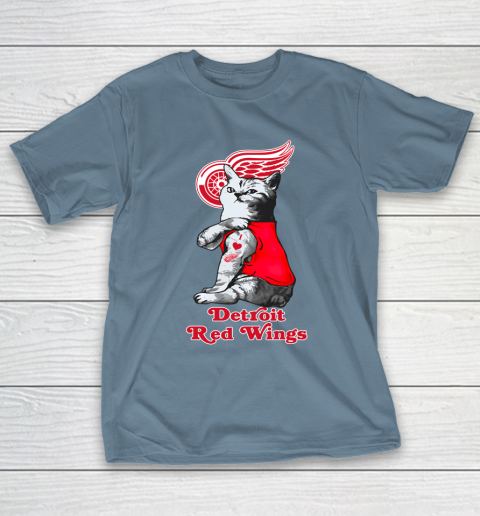 NHL My Cat Loves Detroit Red Wings Hockey T-Shirt 6