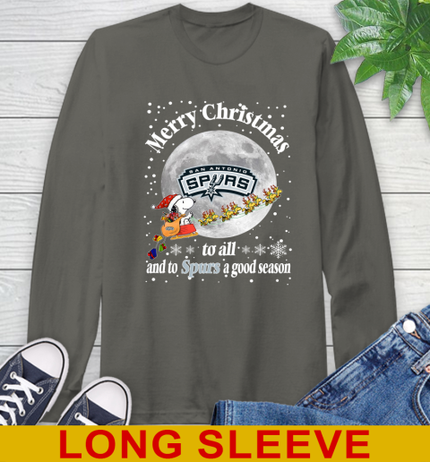 San Antonio Spurs Merry Christmas To All And To Spurs A Good Season NBA Basketball Sports Long Sleeve T-Shirt 10