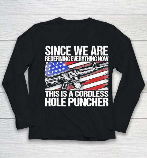 Since We Are Redefining Everything US Flag Veteran Youth Long Sleeve