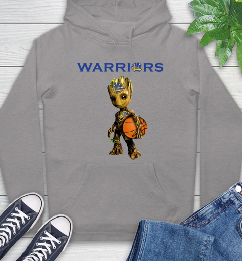 Golden State Warriors NBA Basketball Groot Marvel Guardians Of The Galaxy Hoodie 6