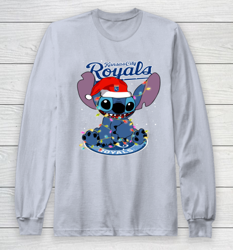 Kansas City Royals MLB noel stitch Baseball Christmas Long Sleeve T-Shirt 4